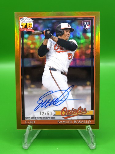 2026 Topps Chrome- Samuel Basallo 1991 Auto RC Gold Refractor SSP #/50 Orioles