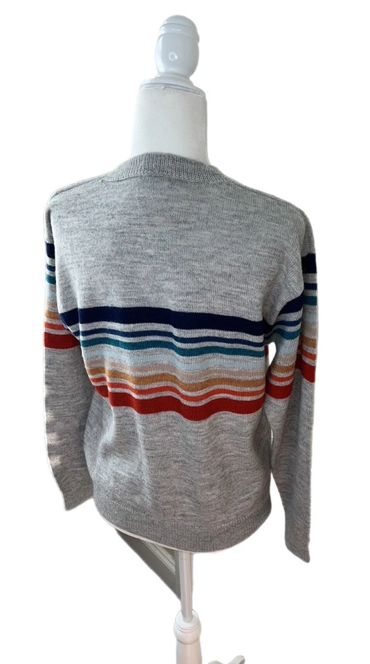 NWOT Mother Sweater Jumper Alpaca/ Wool Blend Stripe Layering Sweater M - Imagem 3 de 4