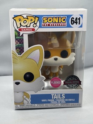 Funko Pop! Games Miles Tails Prower #641 Vinyl Figur Flocked Sonic. 6005