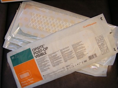 OPSITE POST-OP VISIBLE 10x30cm Verband Knie- Gelenk- Dusch- Pflaster wasserfest