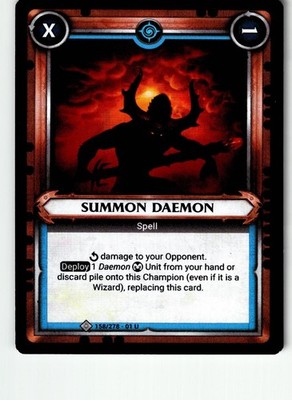 Summon Daemon (claimed) 158/278 Uncommon Wave 1 Warhammer Lightly Played