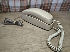 Vintage AT T Trimline 210 Phone Beige Corded Retro Landline Desk or Wall Phone