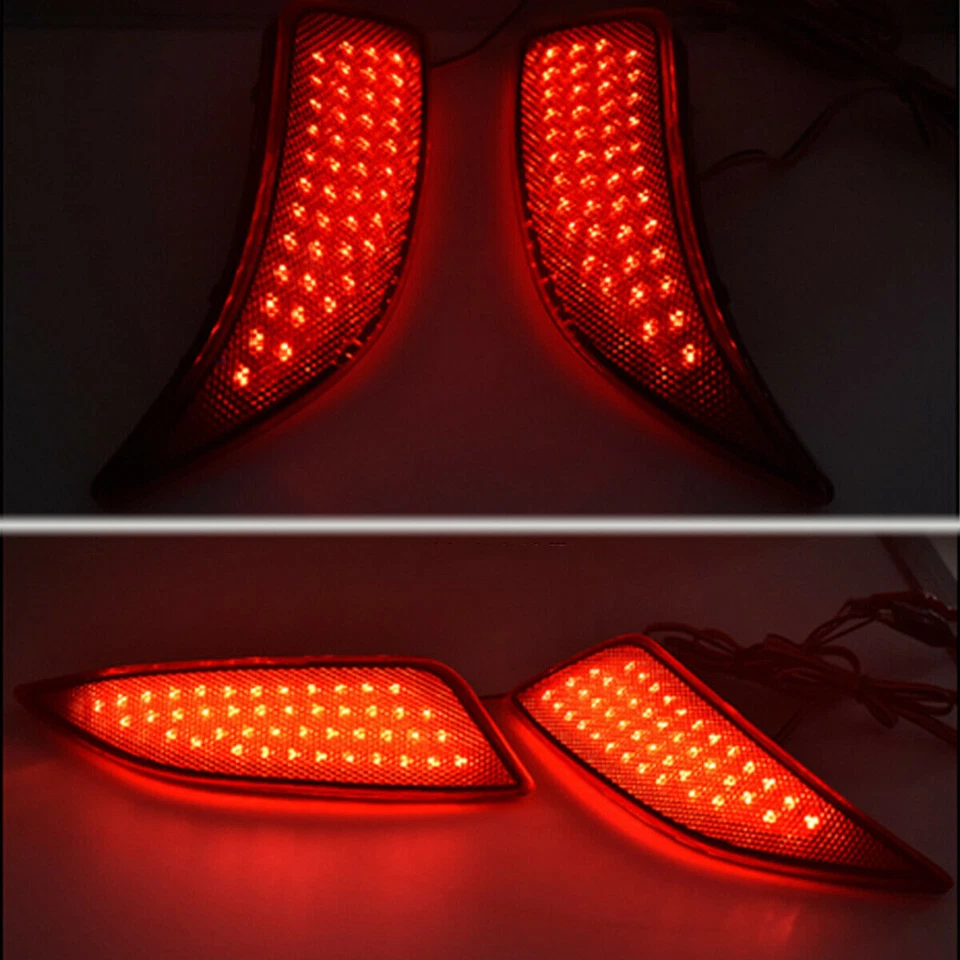 LED Rear Bumper Reflector Fog Brake Turn Indicator Lights For Toyota Camry 15-17 - Image 3 of 4