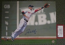 RARE WILL MIDDLEBROOKS AUTO SIGNED 16 x 20 PHOTO  RED SOX COA ALSO