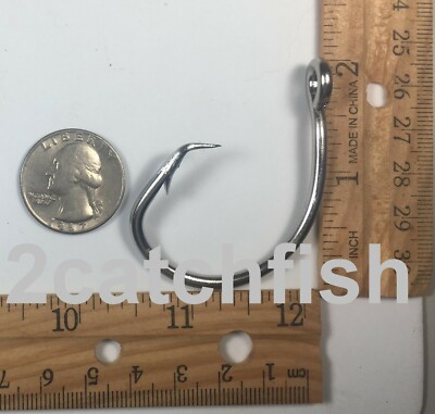 25 39965 size 14/0 Stainless Steel Circle Hooks grouper redfish heavy duty new!