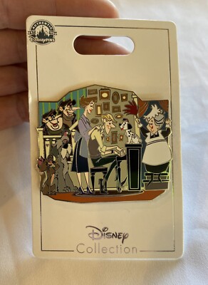 Disney Parks 101 Dalmatians Cluster Family Trading Pin Roger Anita Lucky - NEW
