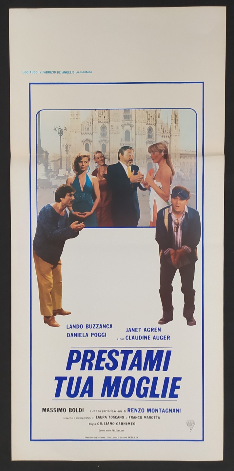 Locandina originale film Prestami tua moglie (1980) - Regia di Giuliano Carnimeo