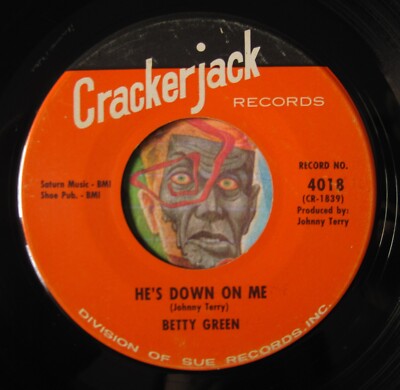 HEAR Betty Green 45 He's Down On Me / Lonely Girl deep soul R&B NM-