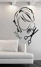 Vinyl Decal Wall Sticker Hairdressing Beauty Salon Barber Shop Design (n838)