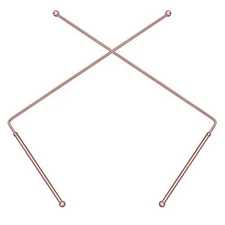 2 Pack 99.9% Copper Dowsing Rod for Ghost Hunting Water Divining Spirit Hunting