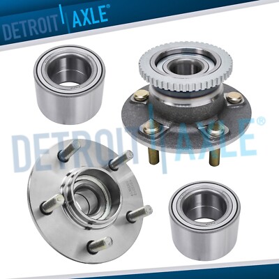 Front Press Bearing Rear Wheel Hubs w/ ABS for 1997-2002 Villager Nissan Quest