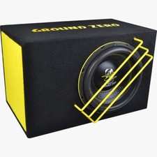 Subwoofer Ground Zero GZRB 25SPL in cassa reflex Potenza 1000 Watt sub auto BOX