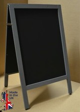 SANDWICH A-BOARD WITH SILVER BIRCH WOODEN FRAME AND PAINTED PANEL CHALKBOARD bar