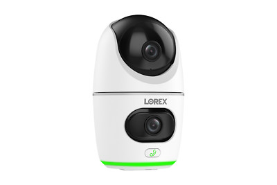 Lorex 2K Dual Lens Indoor Pan-Tilt Wi-Fi Security Camera (Cloud-Enabled)