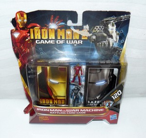 Details About Hasbro Iron Man Vs War Machine Game Of War Cards Includes 2 Miniature Figures