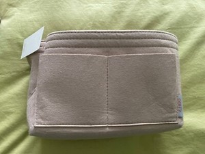 Ztujo Purse Organizer Insert, Felt Bag Organizer w/Metal Zipper 10”x6”x5”