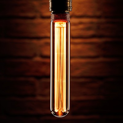 Auraglow Mysa LED Glühbirne Vintage Retro Edison Style Deko E27 T30 Röhre