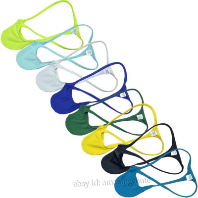 Men's Spandex Micro Thong Underwear Contour Pouch G-string Tangas Bikini T-back