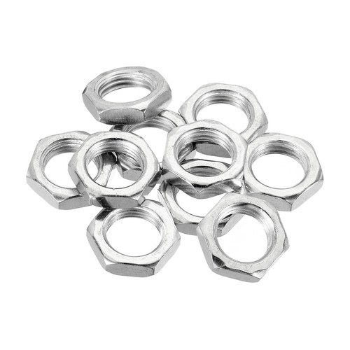 Lot De 10 écrous Hexagonaux Acier M14 X 1.5 - Hauteur 7mm, Métrique, Pour Boulons, Attaches, Marque Uxcell