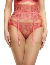 Dita Von Teese Evelina Suspender Belt D46023 SZ L Blood Orange