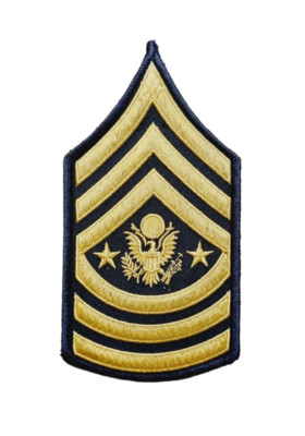 Patch Militaire US Army - Sergent-major D'armes (Top Degrés Gallons) - Neuf