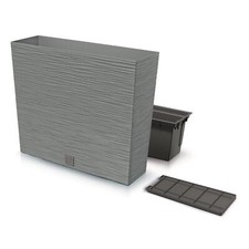 Vaso floreale a Scelad in plastica 49 x 49 x 45 cm 65 L velocità grigio | Leroy Merlin