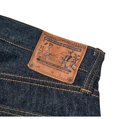 パンツ SAMURAI JEANS 32inch Samurai Jeans S710XX-BK 17oz Sulfide Black Denim Slim Straight One