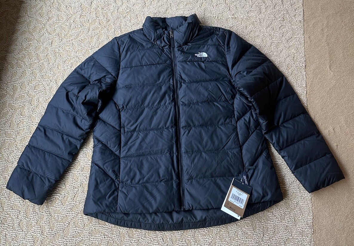The North Face Flare 2 Minoqua Puffer 550-Down Jacket Black NWT