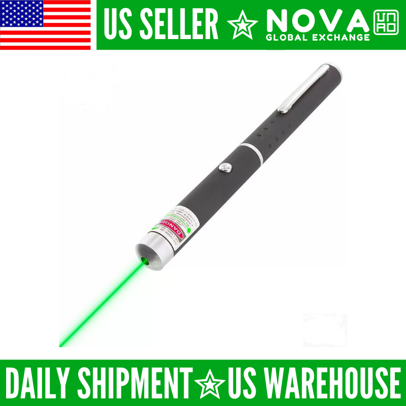 Green Laser Pointer 5mW High Power Pen Beam Light New USA
