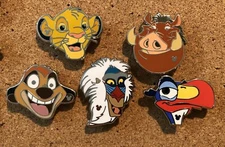 2020 Disney’s Lion King Series 1 Hidden Disney Pin Set ~ Full set of 5!