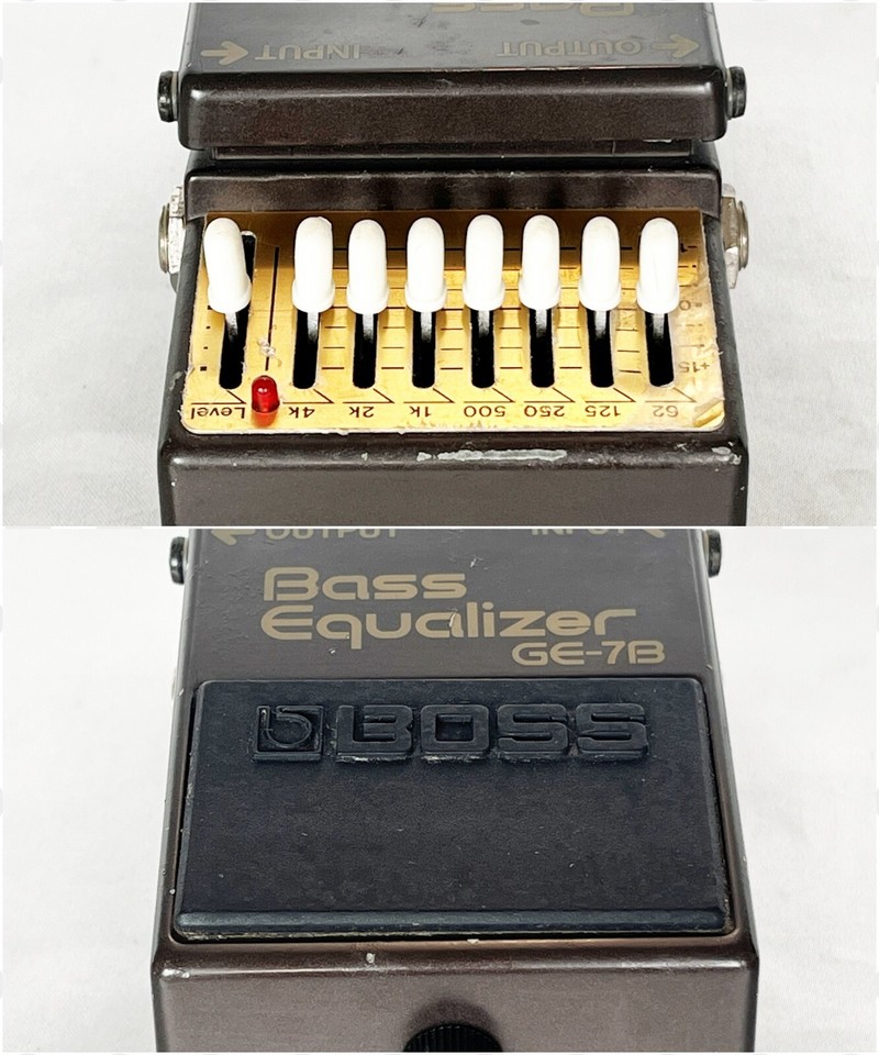 BOSS GE7B Bass Equalizer 1990 Vintage Guitar Effect Pedal Made in