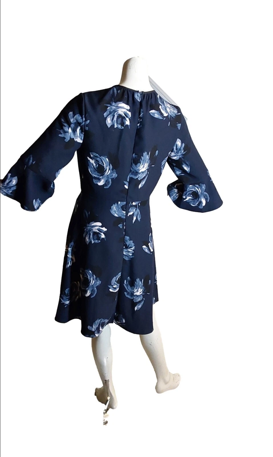 Abito donna KATE SPADE New York Night Rose manica a campana taglia 2