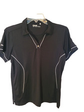 Black PING Short Sleeve Performance Golf Shirt Size Medium Tinker Patch