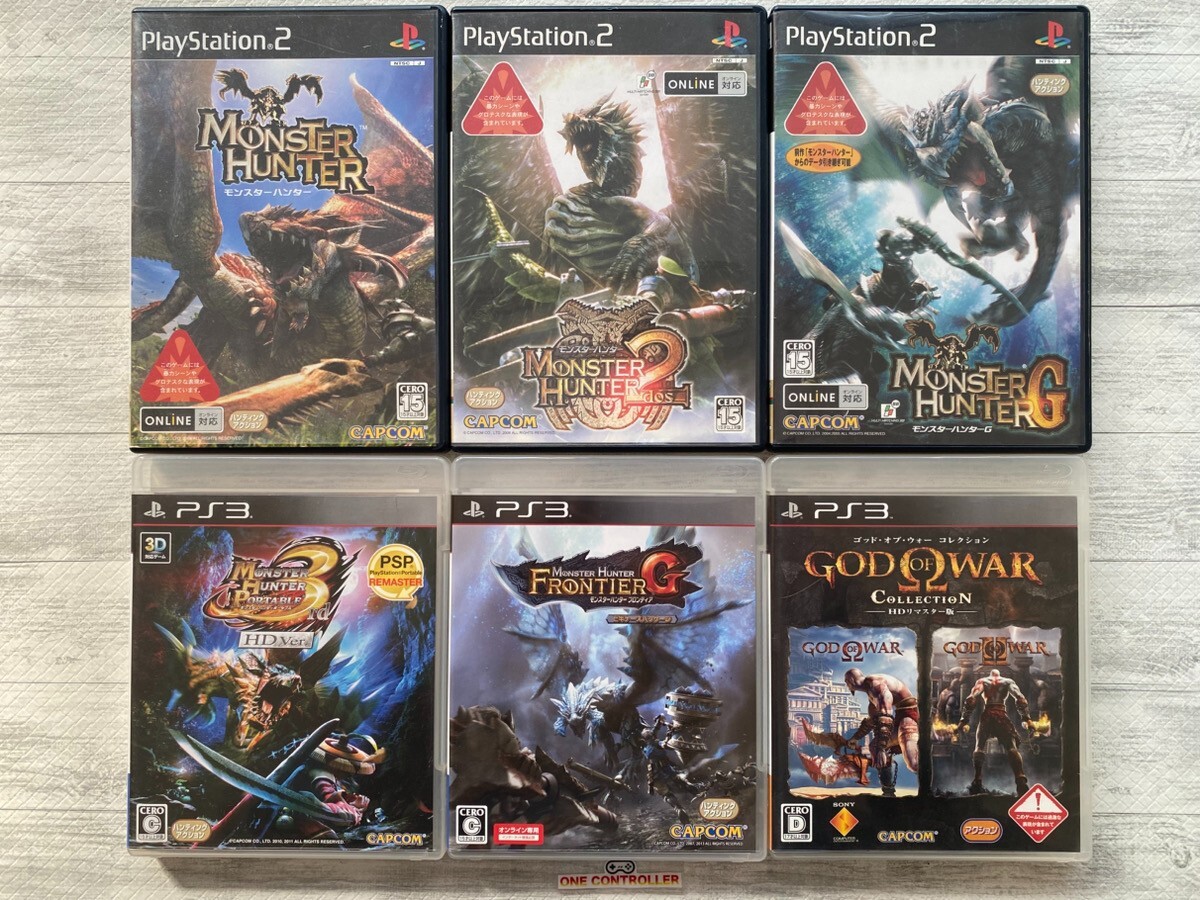 SONY PS2 3 Monster Hunter 1 2 G & Portable 3rd HD & Frontier G