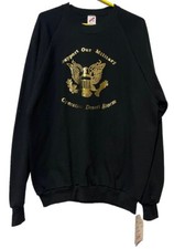 JERZEES Desert Storm Sweatshirt XXL Vintage "Support Our Military" USA Made