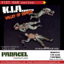 PARACEL MINIATURES VIETNAM SERIES BVN3515 K.I.A. VALLEY OF DEATH- 3 FIGURES