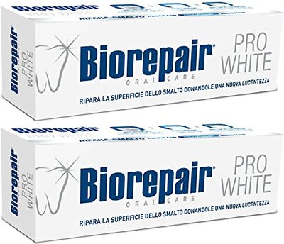 Biorepair Toothpaste Pack of 2 Enamel Repair Fluoride Free Kids Safe 2.5 Fl Oz
