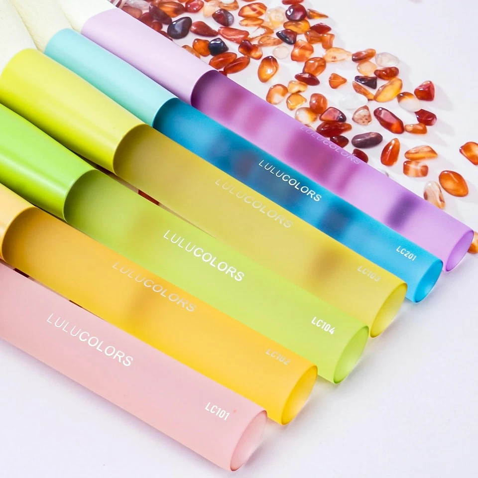 Juego de brochas de maquillaje de 18 piezas con asas de goma translúcida y bolsa de viaje - 3 colores Foto 4 de 4