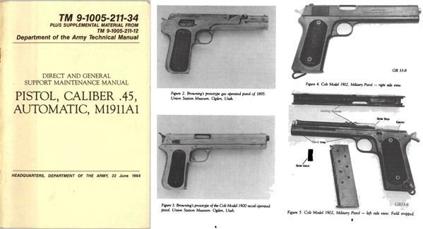 M1911A1 1964 .45 Pistol Direct and Support Maintenance Manual | eBay