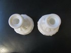 Westmoreland Milk Glass Paneled Grape Candlesticks - Set of 2 — photo 4