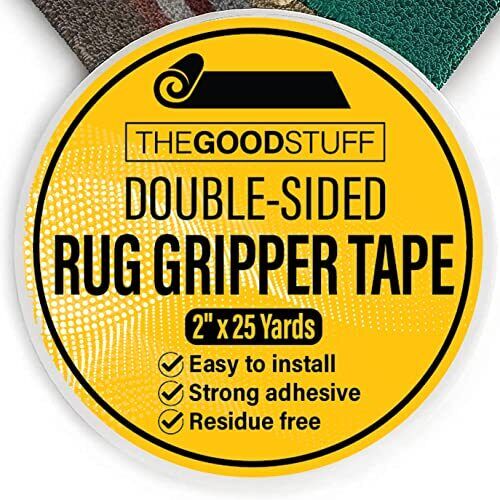 The Good Stuff Strongest Double Sided Carpet Mat Rug Tape 2 Inches