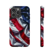 Phone Cover for Galaxy, Pixel, iPhone Case - Patriot American Flag USA