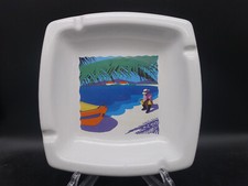 Grande Posacenere pubblicitario RUM PAMPERO Original de Caribe - CERAMICA PIOLA