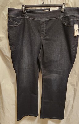 Westbound Women's dressy Jeans 24W R Park Ave Fit mid rise boot Pull up 