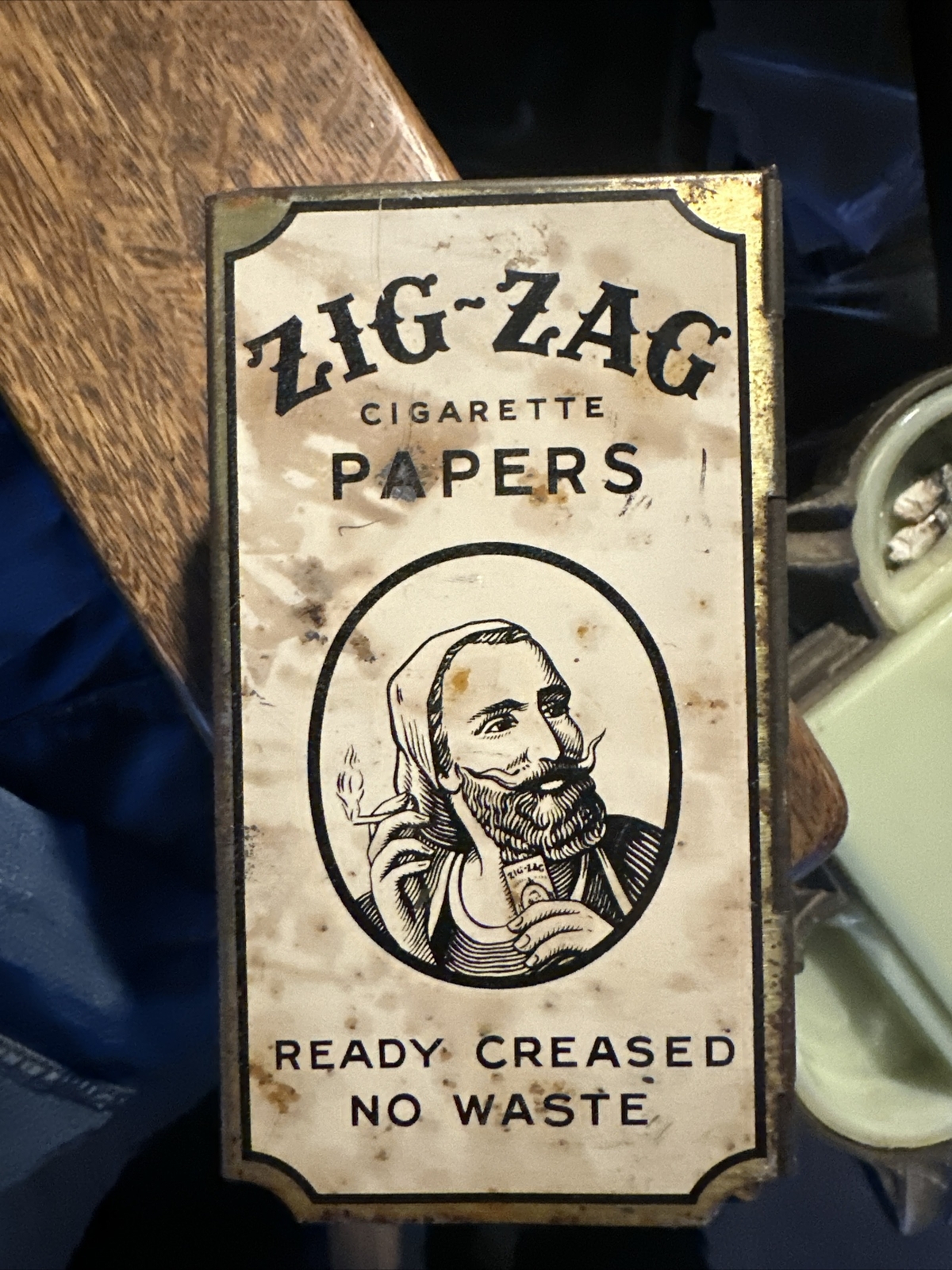 Vintage ZIG ZAG Cigarette Rolling Papers Dispenser Old General Store