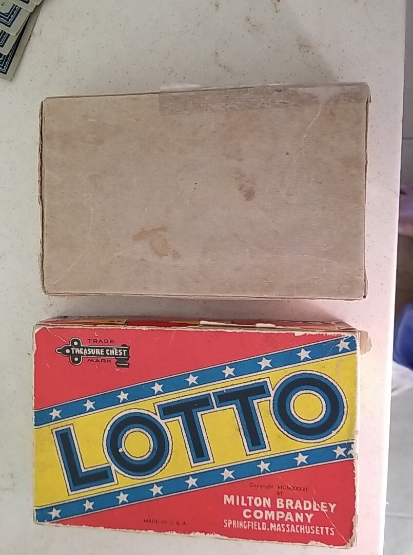 Vintage 1936 Milton Bradley Lotto Game #4303 by Treasure Chest | eBay