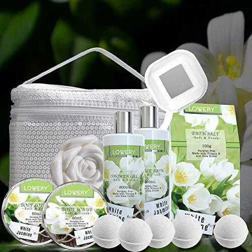 bath and body gift basket for women men and jasmine home spa set