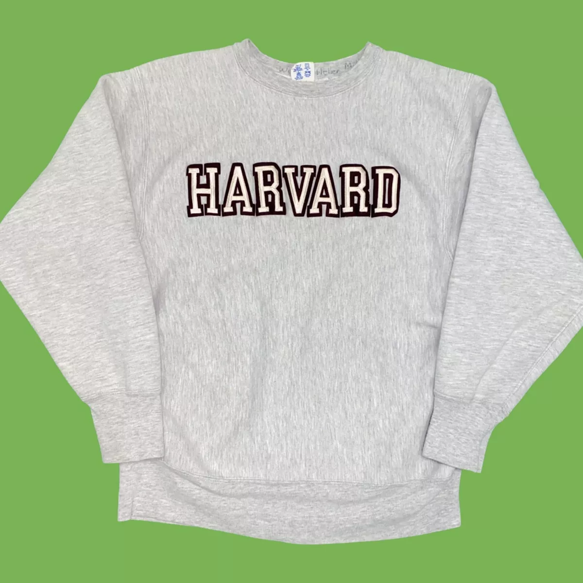 Champion harvard crewneck sale