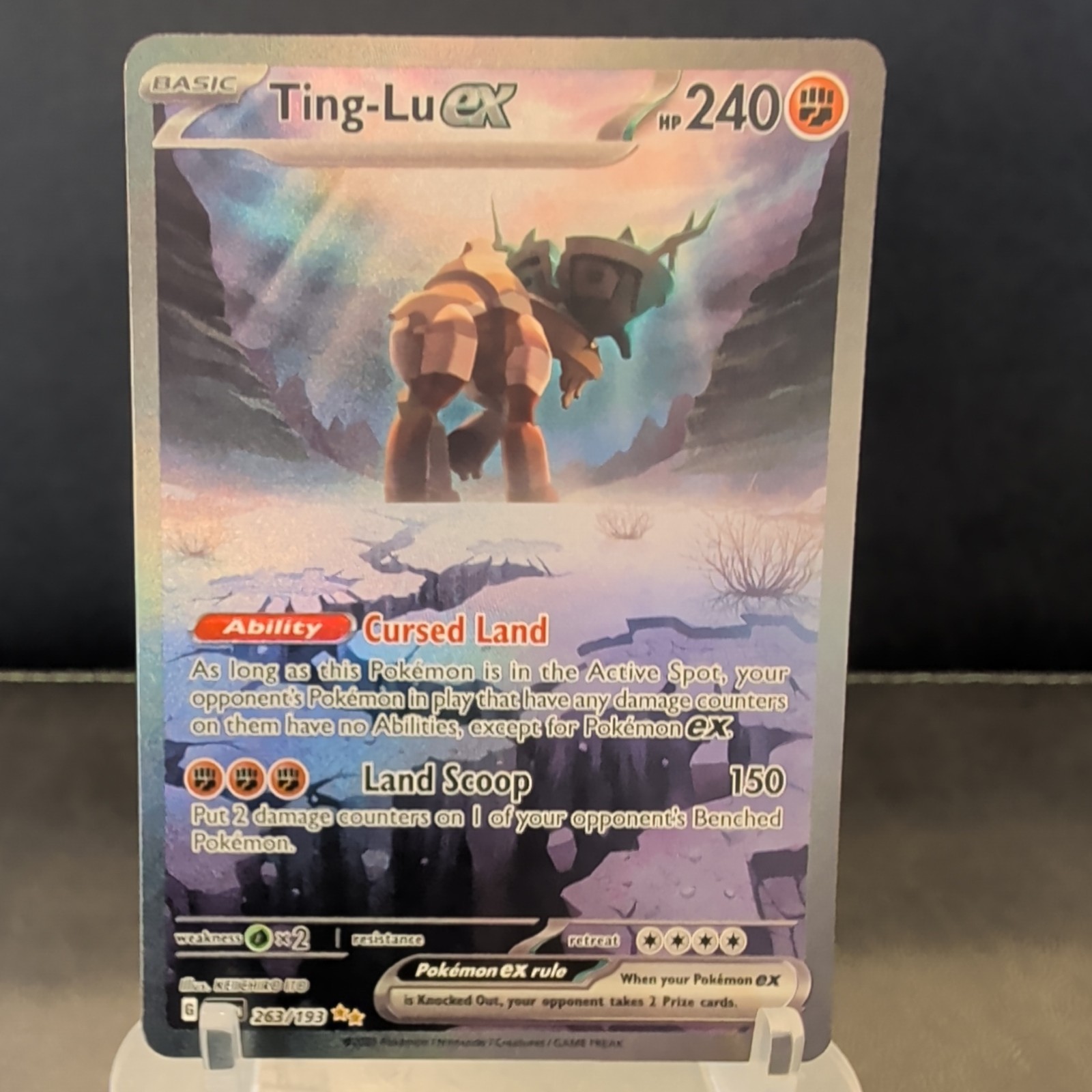 Pokemon Ting-Lu ex Holo Special Illustration SV02: Paldea Evolved 263/193 NM