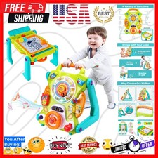 3 in 1 Baby Walker Sit to Stand Toys, Kids Activity Center, Toddlers Musical ...